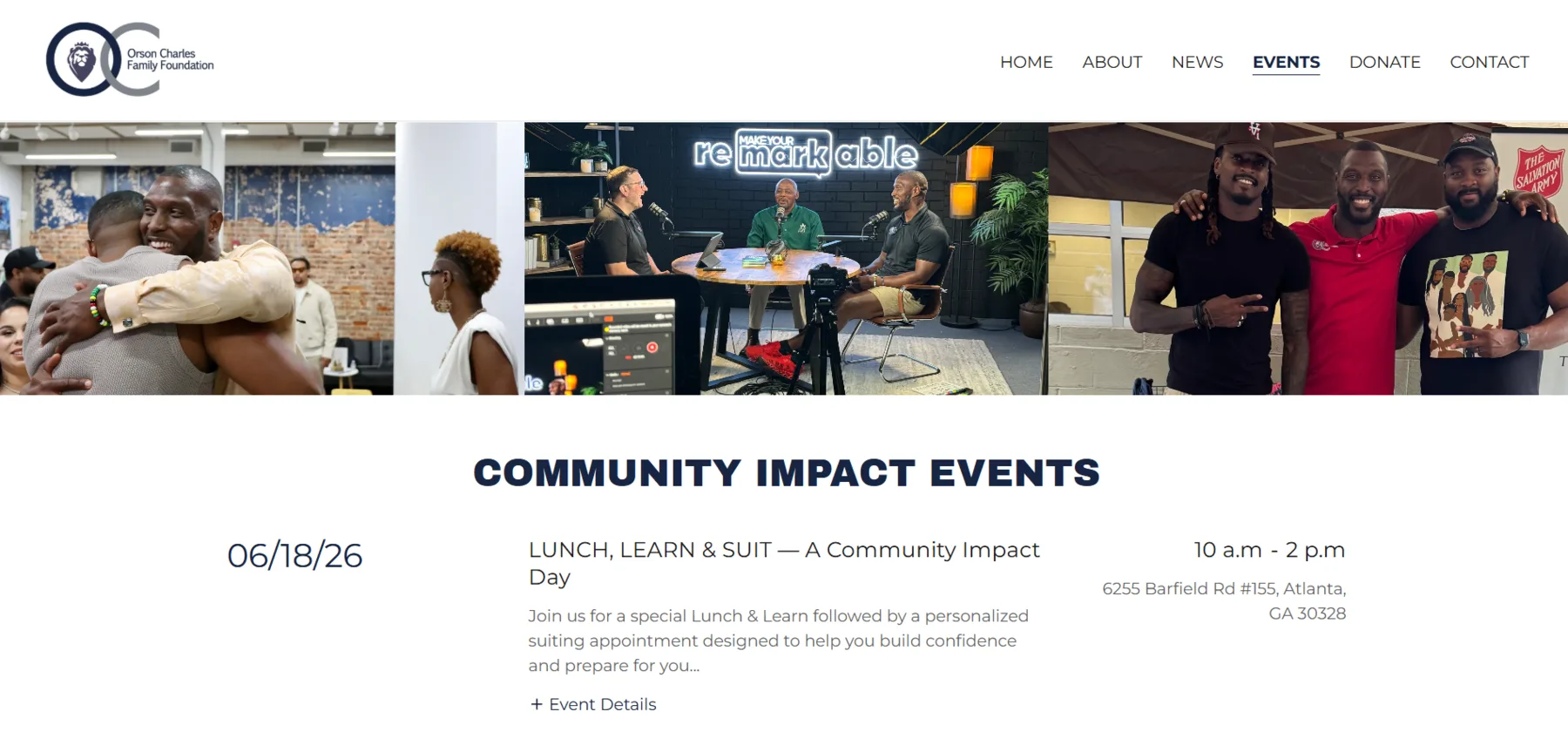 Orson Charles Family Foundation website