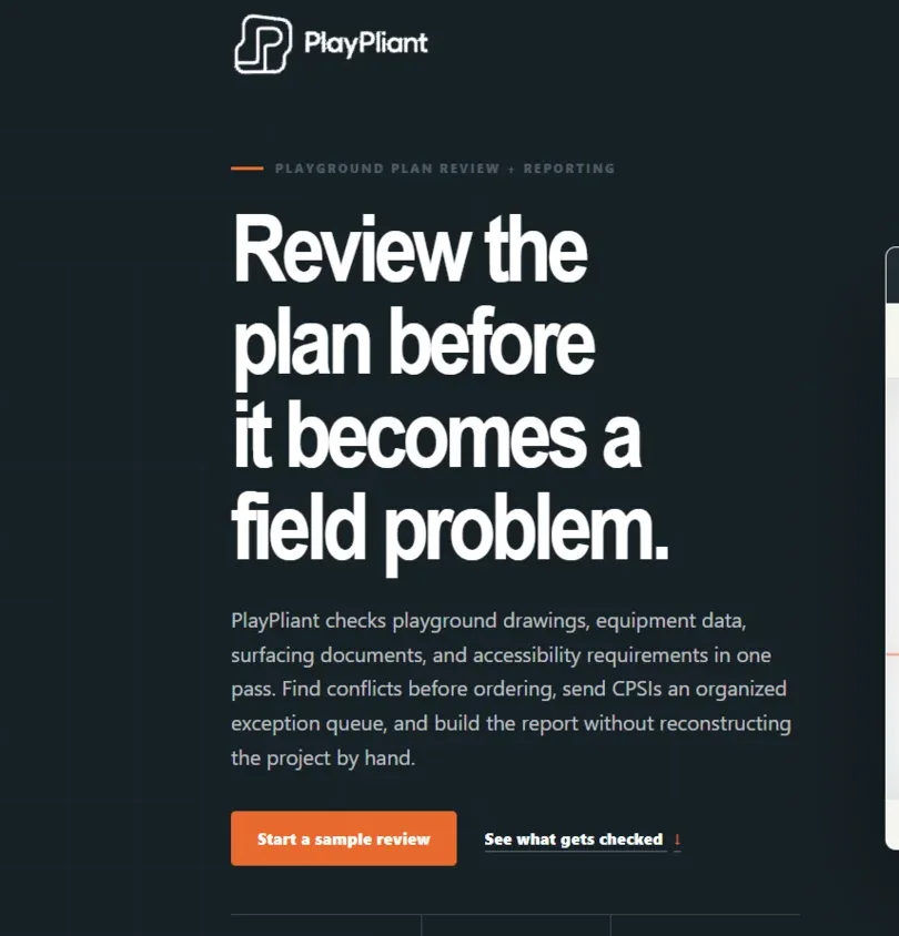 PlayPliant application interface and review workflow