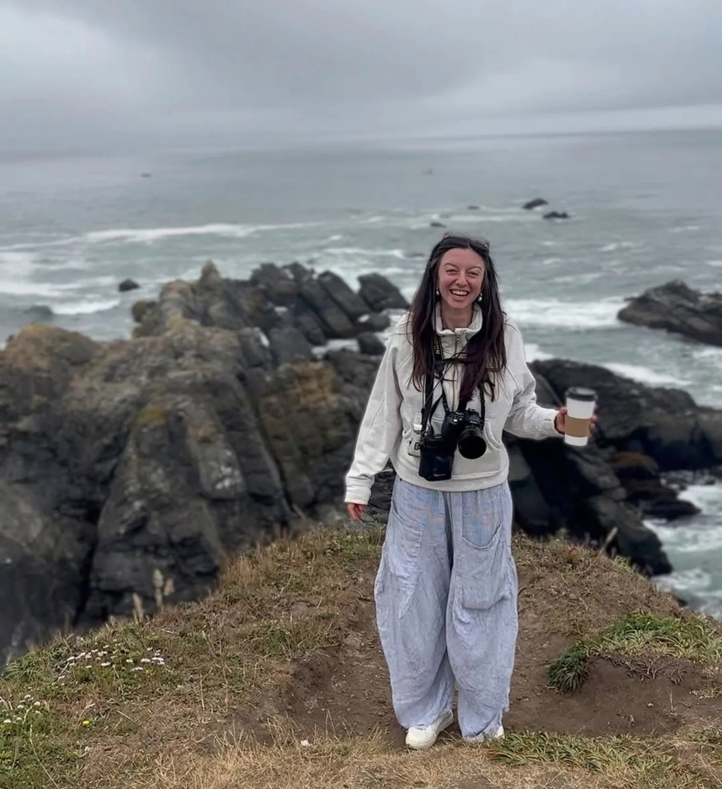 Alli Halliday with her cameras