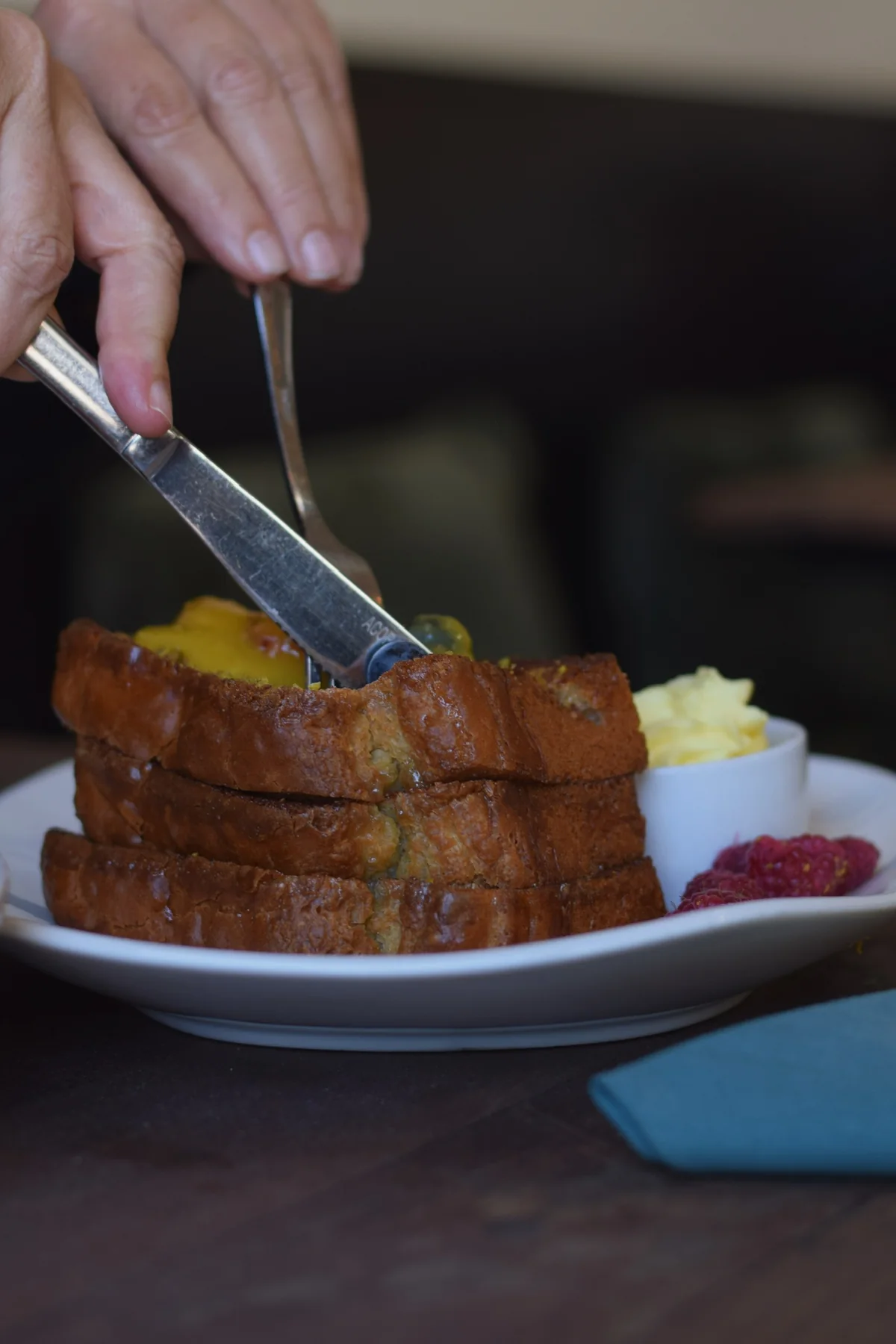 French toast photographed by Alli Halliday
