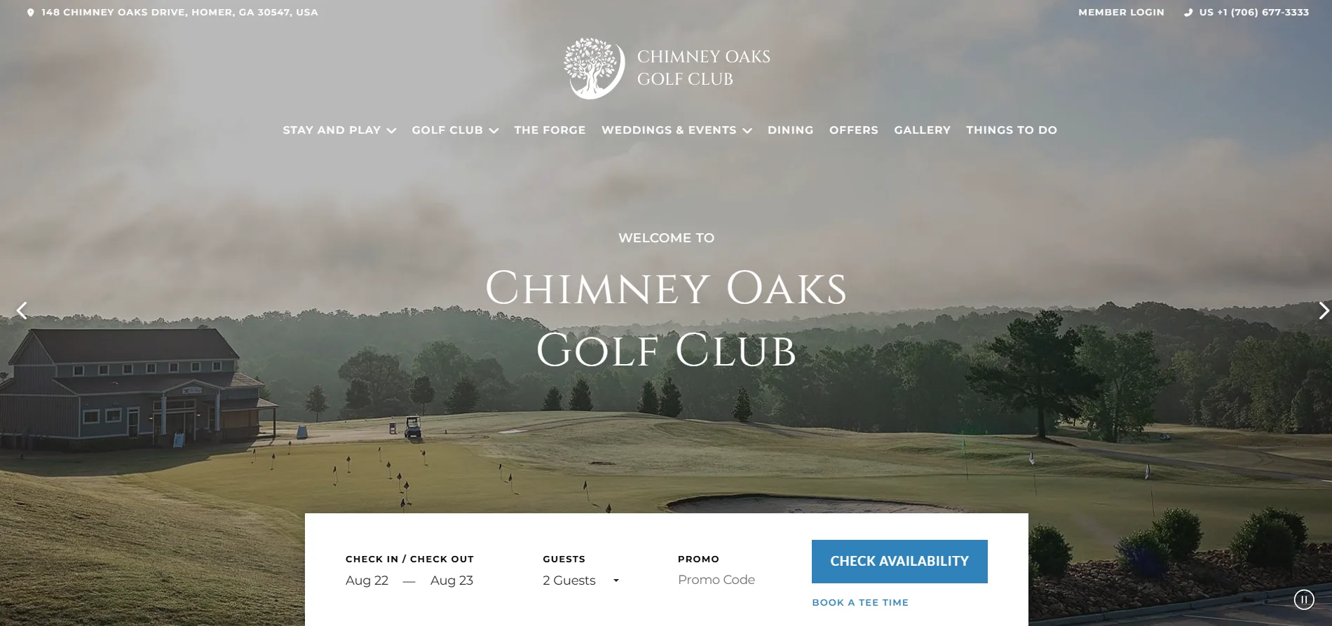 Day Sparks website example